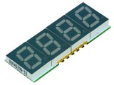 Afișaj LED 7 Segmente 10mm 4 Digiti Verde