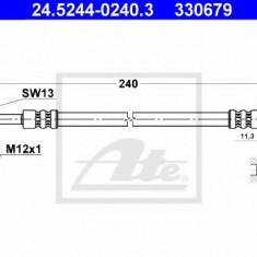 Conducta / cablu frana AUDI A4 (8D2, B5) (1994 - 2001) ATE 24.5244-0240.3