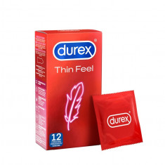 Prezervative ultra subtiri Durex Thin Feel, 56 mm, 1 cutie x 12 buc