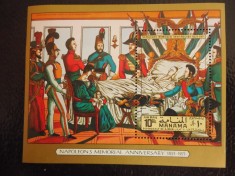 MANMA-150 ANI DE LA MOARTEA LUI NAPOLEON-BLOC DANTELAT-NESTAMPILAT foto