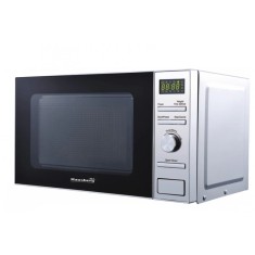 Cuptor cu microunde Hausberg HB-8004, 1200W, 6 trepte de putere, 20L, control digital, Argintiu