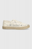 Pepe Jeans espadrile PLS10414 culoarea bej, JADE PRINT