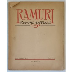 RAMURI - REVISTA LITERARA , AN XXXVII , NR . 5 , MAI 1942