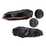 Far VW Polo, 09.2017-, Model Gti, partea Stanga, cu lumina timp de zi tip LED; LED; fara unitate control LED; cu motor, Valeo