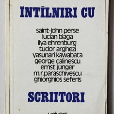 INTALNIRI CU SCRIITORI de AUREL RAU , 1976