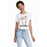 Tricou dama alb - California - S