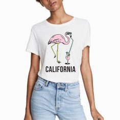 Tricou dama alb - California - L