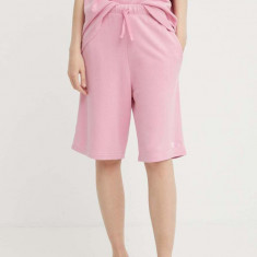 IRO pantaloni scurti femei, culoarea roz, neted, high waist