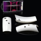 Cumpara ieftin Sensation Star White - tipsuri unghii Inginails, 100 buc.