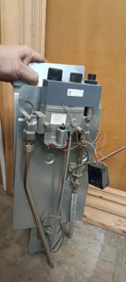 Sistem aprindere, control și arzător pt convector gaz cu 3 elemenți foto