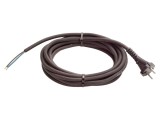Cablu 2x1mm&sup2; AS SCHWABE 70530 CEE 7/17 5m Negru 16A Gumă Mufă