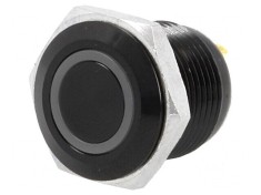Comutator anti-vandalism SPST-NO 2A/36VDC IP65 galben