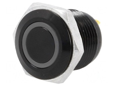 Comutator anti-vandalism SPST-NO 2A/36VDC IP65 galben foto