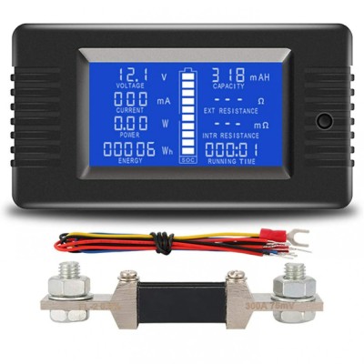 CONTOR SOLAR voltmetru ampermetru TESTER baterie panouri DC 0 - 200V 100A 300A foto