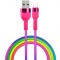 Cablu Date si Incarcare USB-A - USB-C Setty, 18W, 1.2m, Multicolor KNA-C-1.22.113