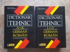 DICTIONAR TEHNIC GERMAN-ROMAN -2 volume -2002 foto