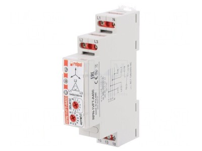 Releu Monitorizare Tensiune DIN SPDT RPN-1VFT-A400 foto