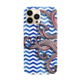 Husa compatibila cu Apple iPhone 12 model Tentacles, Silicon, TPU, Viceversa, Transparent, Carcasa
