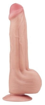 Dildo Realist King Sized Sliding Skin, TPE, Natural, 29 cm foto