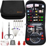 Set de cusut compact Ruhhy, 70 piese, etui organizator, multicolor