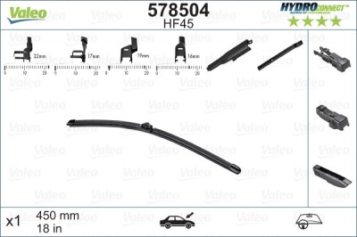 VALEO 578504 HYDROCONNECT lamela stergator foto