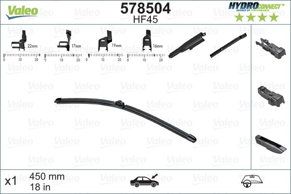 VALEO 578504 HYDROCONNECT lamela stergator