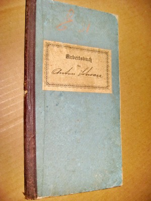 B270-I-Carnet Munca 1891 Linz Austria cu sigiliu. Stare buna. foto