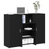 VidaXL Birou de recepție Stejar negru 135x50x103,5 cm Lemn prelucrat 3324188