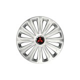 Set 4 capace roti Cu Inel Cromat Trend R16 Compatibil Cu Mitsubisi, Autohelix MSA
