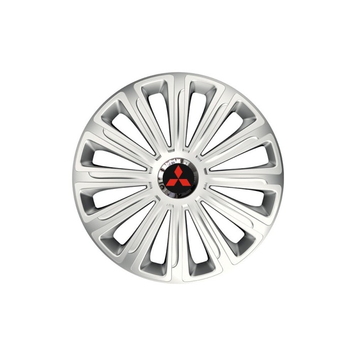 Set 4 capace roti Cu Inel Cromat Trend R16 Compatibil Cu Mitsubisi