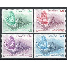 Monaco 1987 1814/17 MNH - 50 de ani de la Oficiul pentru Emisiuni de timbre