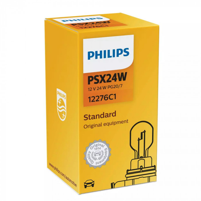 Bec Halogen Proiector Ceata PSX24W Philips Standard, 12V, 24W