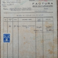 Factura Fabrica Stella, 50 kg sapun popular, Bucuresti 1941