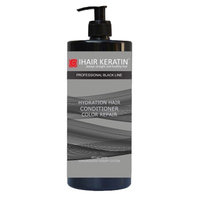 Balsam hidratant Reparator Pentru Par Vopsit Black Line Ihair Keratin 1000ml foto