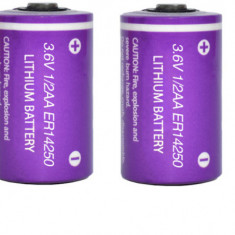 Set 3 baterii ER14250 ,1/2 AA Litiu, 1200 mAh