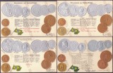 4161 - BRAZILIA, Carti Postale EMBOSATE cu monede - 6 buc. diferite
