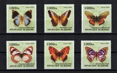 GUINEEA 2002 - Fluturi / serie completa MNH foto