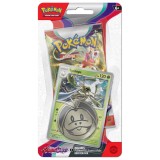 Set 11 carti de joc, Pokemon TCG, Scarlet &amp; Violet, Checklane Booster Pack