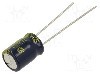 Condensator electrolitic, 470&micro;F, 6,3V DC, -55...105&deg;C, PANASONIC - EEUFC0J471