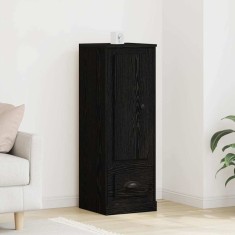 vidaXL Bufet Negru Stejar cu sertar Stejar Negru 36 x 35.5 x 103.5 cm