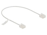 Patch cord U/UTP Cat 6 RJ45, 0,3m, ultra slim, gri
