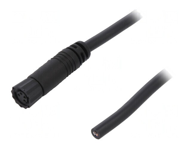 Conector M8 2m 4 Pin Drept Cu Manșon și Cabluri