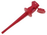 Clips de măsurare cu pensetă POMONA - 5A, 300VDC, roşie, placare aurită