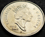 Moneda comemorativa 25 CENTI - CANADA, anul 2002 * cod 239 B