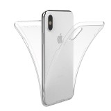 Husa Full TPU 360&deg; (fata + spate) pentru Apple iPhone X, Transparent