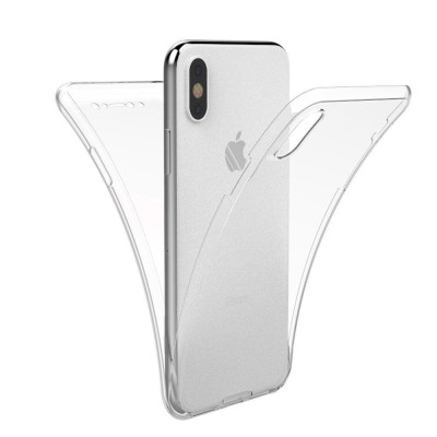 Husa Full TPU 360&amp;deg; (fata + spate) pentru Apple iPhone X foto