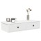 vidaXL Raft de perete cu sertare, alb, 80x34x17 cm, lemn prelucrat