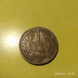 -Y- TUNISIA 1 FRANCS 1921, Africa