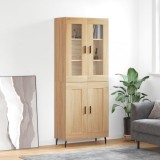 Cumpara ieftin Dulap &icirc;nalt, stejar sonoma, 69,5x34x180 cm, lemn compozit