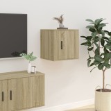 Cumpara ieftin Dulap TV montat pe perete, stejar sonoma, 40x34,5x40 cm